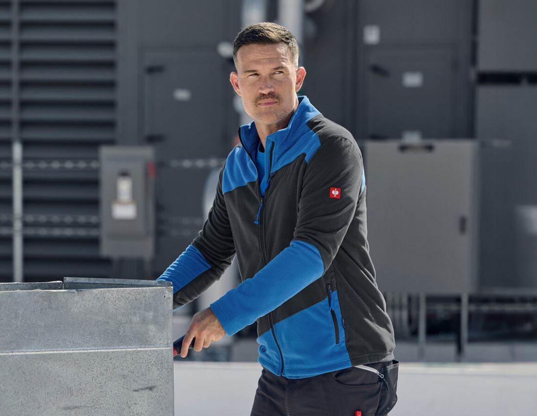 Jacken: Fleece Jacke e.s.motion 2020 + graphit/enzianblau 1