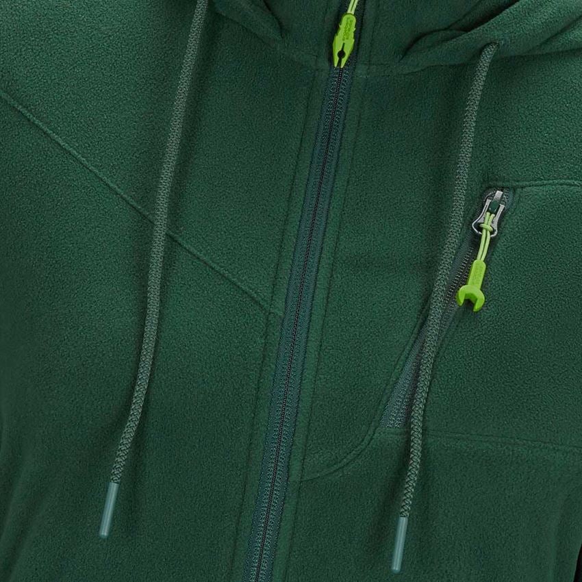 Jacken: Kapuzen Fleece Jacke e.s.motion 2020, Damen + grün 2