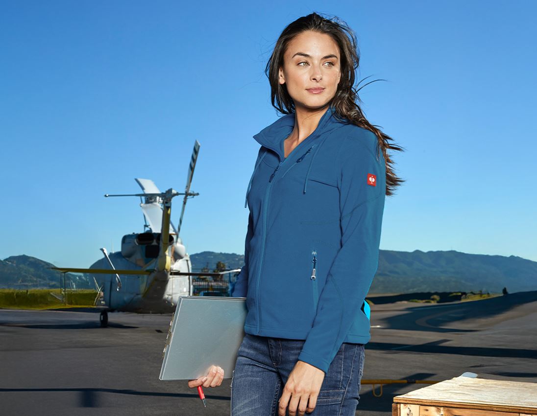 Jacken: Kapuzen Fleece Jacke e.s.motion 2020, Damen + atoll 1