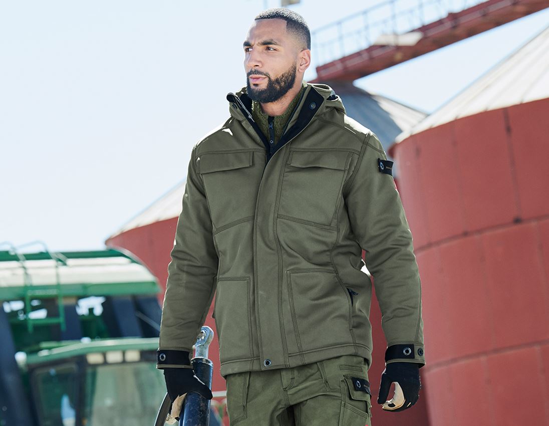 Vestes de travail: Veste Softshell d'hiver e.s.roughtough + thym 3