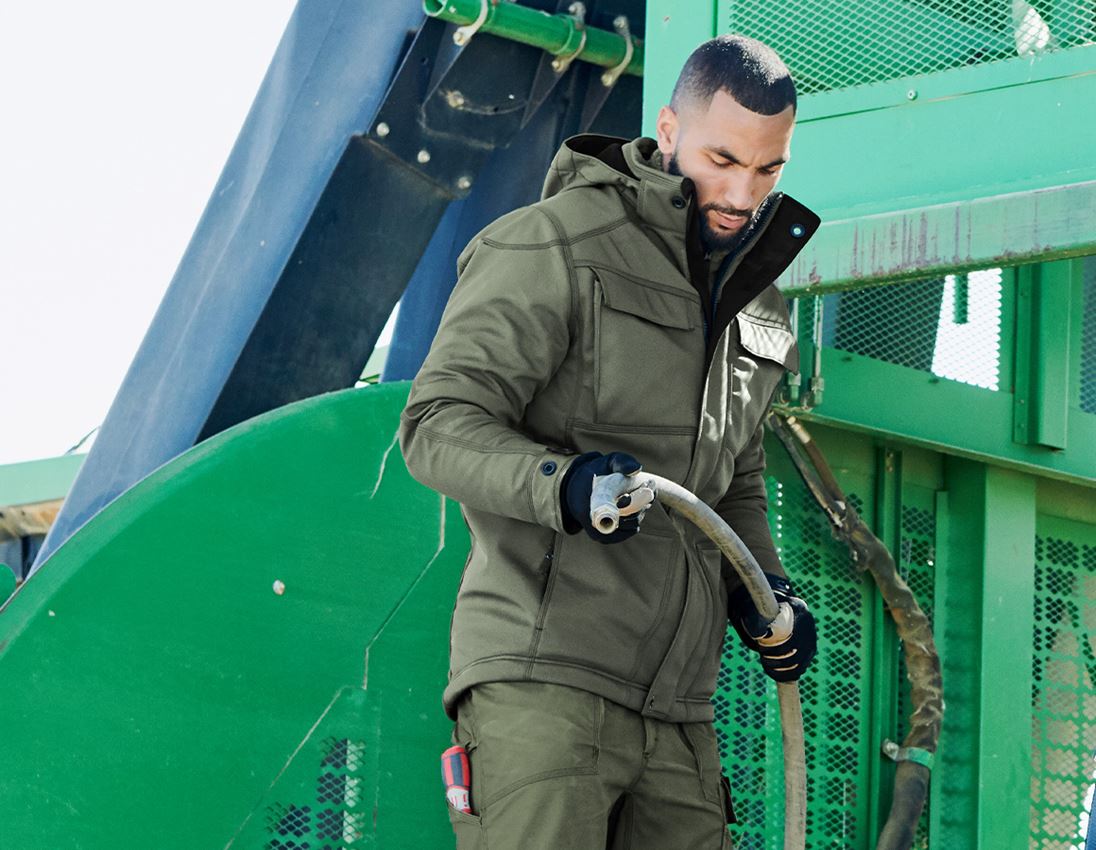 Vestes de travail: Veste Softshell d'hiver e.s.roughtough + thym 2