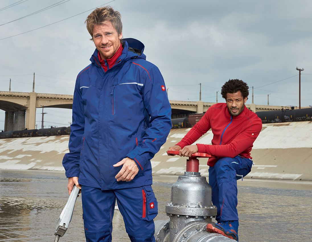 Themen: 3 in 1 Funktionsjacke e.s.motion 2020, Herren + kornblau/feuerrot 1