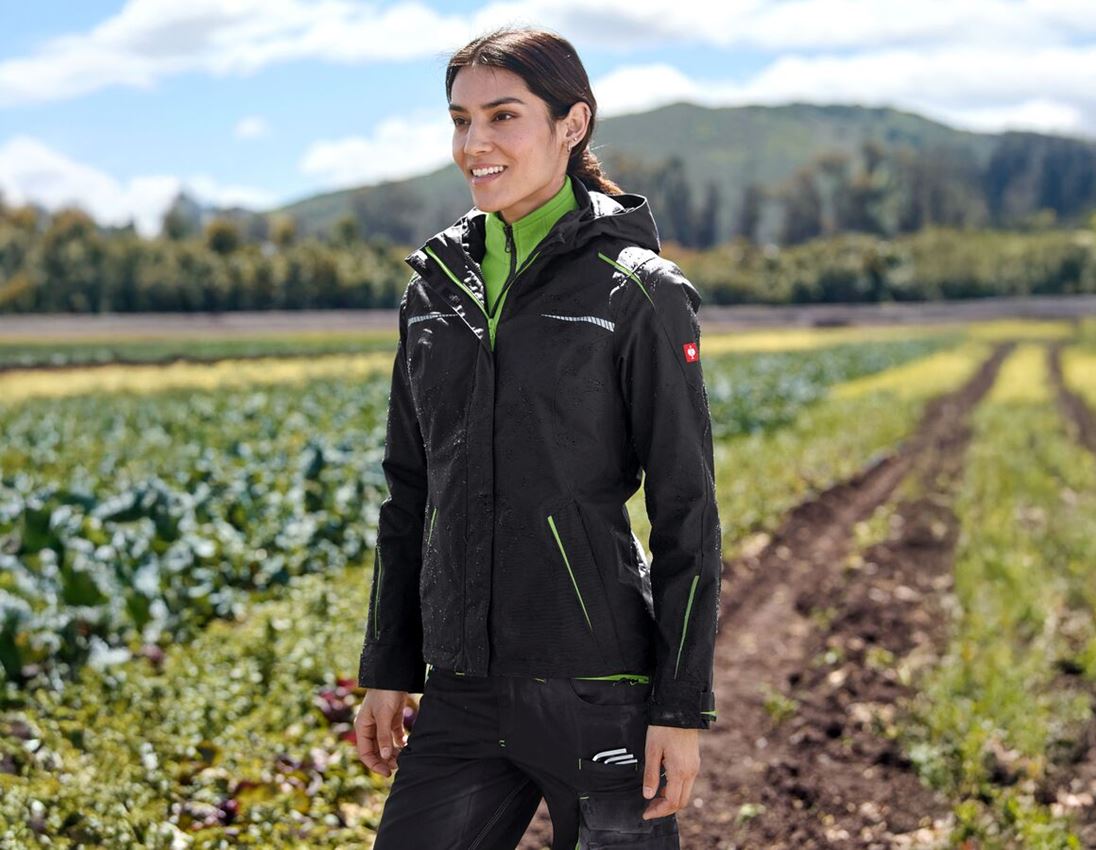Horti-/ Sylvi-/ Agriculture: Veste de fonction 3 en 1 e.s.motion 2020,femmes + noir/vert d'eau
