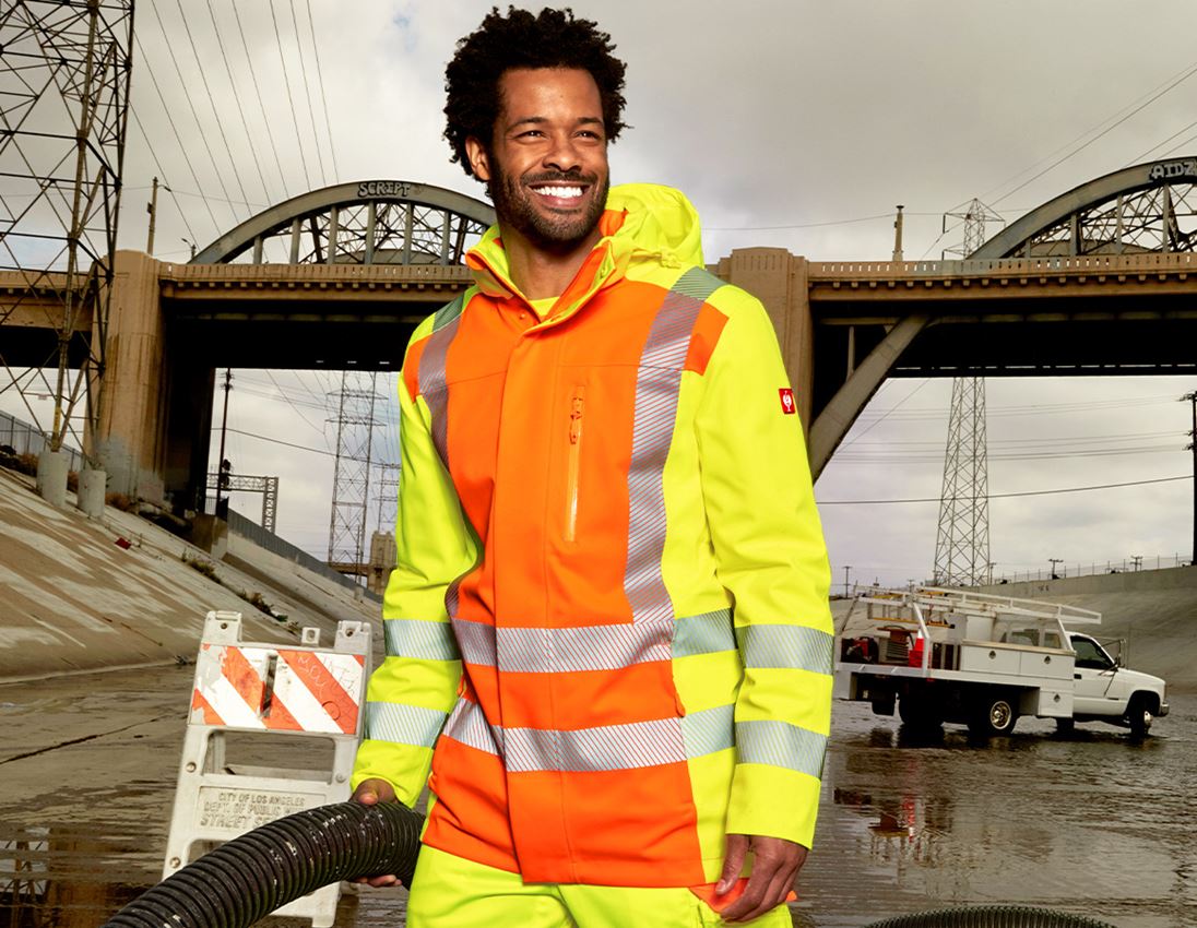 Vestes de travail: Parka de fonction signalisation e.s.motion 2020 + orange fluo/jaune fluo