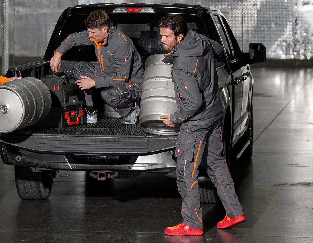 Vestes de travail: Veste softshell d'hiver e.s.motion 2020, hommes + anthracite/orange fluo 5