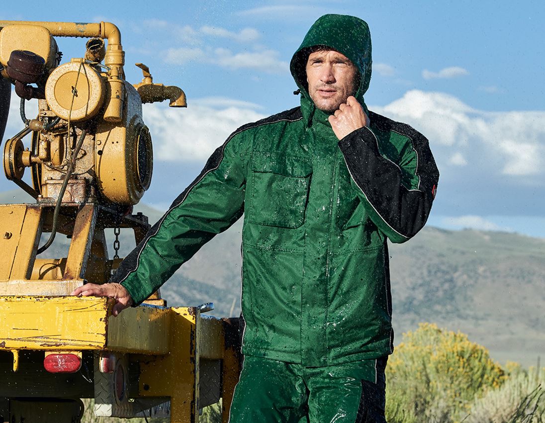 Vestes de travail: Veste de fonction e.s.prestige + vert/noir