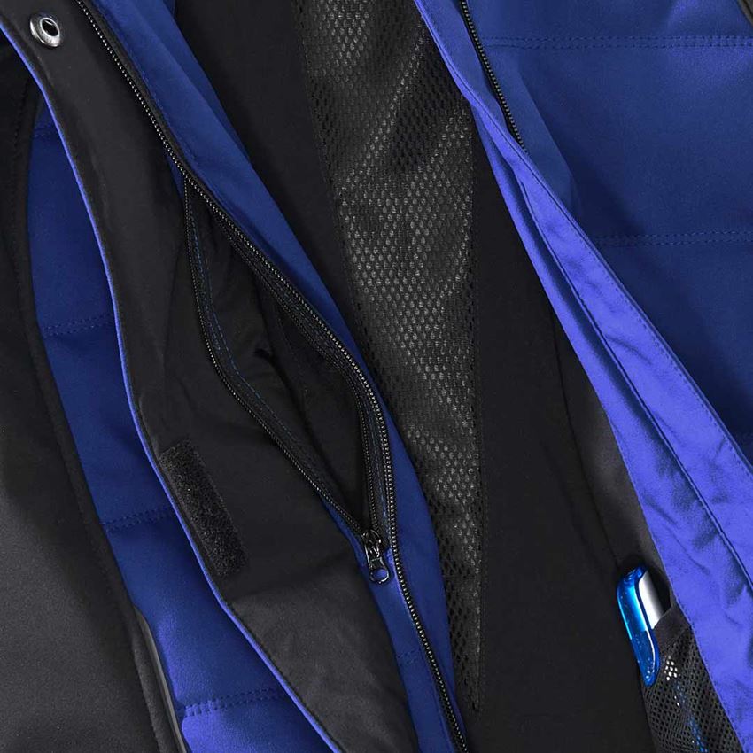 Vestes de travail: Veste softshell d'hiver e.s.vision, femmes + bleu royal/noir 2