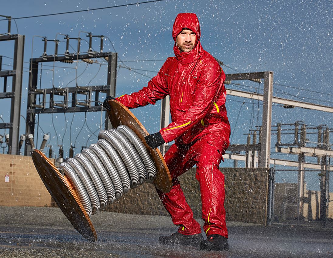 Jacken: Regenjacke e.s.motion 2020 superflex + feuerrot/warngelb 1