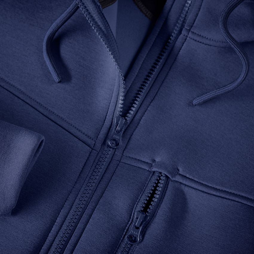 Vestes de travail: Veste à capuche climafoam e.s.dynashield + pacifique mélange 2