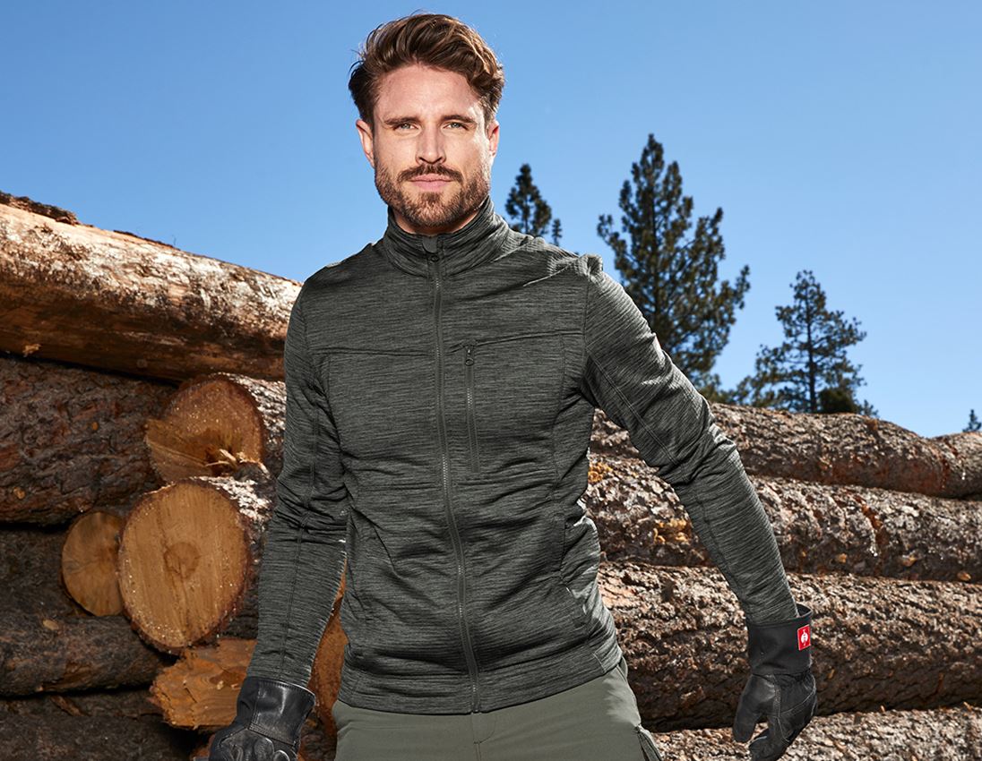 Vestes de travail: Veste isocell e.s.dynashield + thym mélange 3