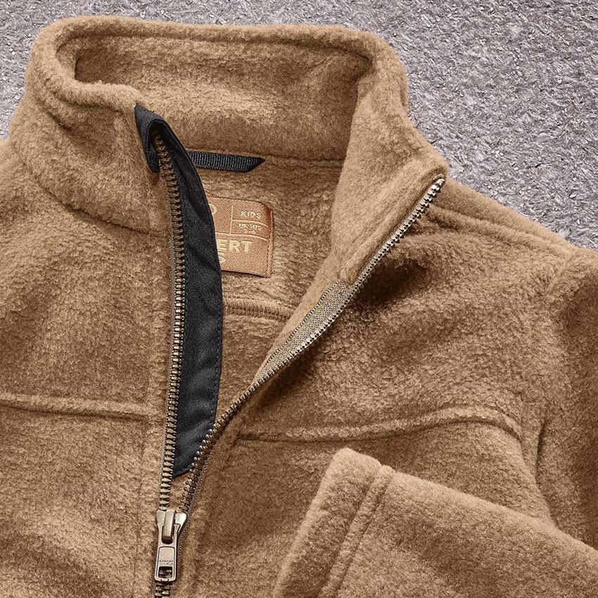 Jacken: Fleecejacke e.s.vintage, Kinder + sepia melange 2