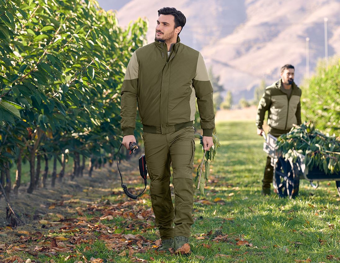 Vestes de travail: Blouson aviateur e.s.concrete + vert boue/vert stipa 1