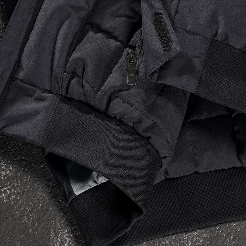 Vestes de travail: Blouson aviateur e.s.concrete + noir/gris basalte 2