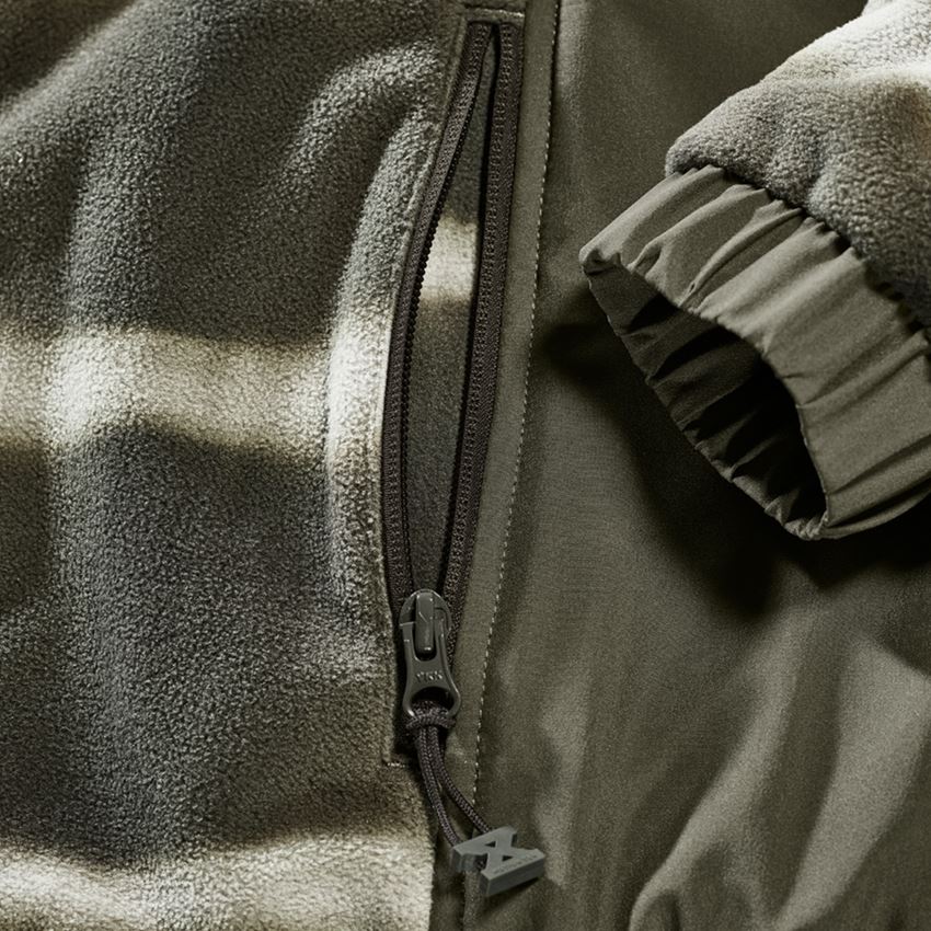 Jacken: Hybrid Kapuzenfleecejacke tie-dye e.s.motion ten + tarngrün/moorgrün 2