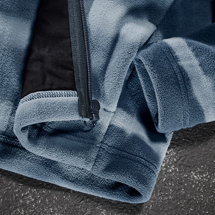 Jacken: Kapuzenfleecejacke tie-dye e.s.motion ten, Kinder + schieferblau/rauchblau 2