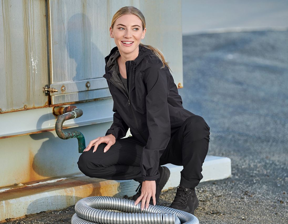 Vestes de travail: Coupe-vent light-pack e.s.trail, femmes + noir 1