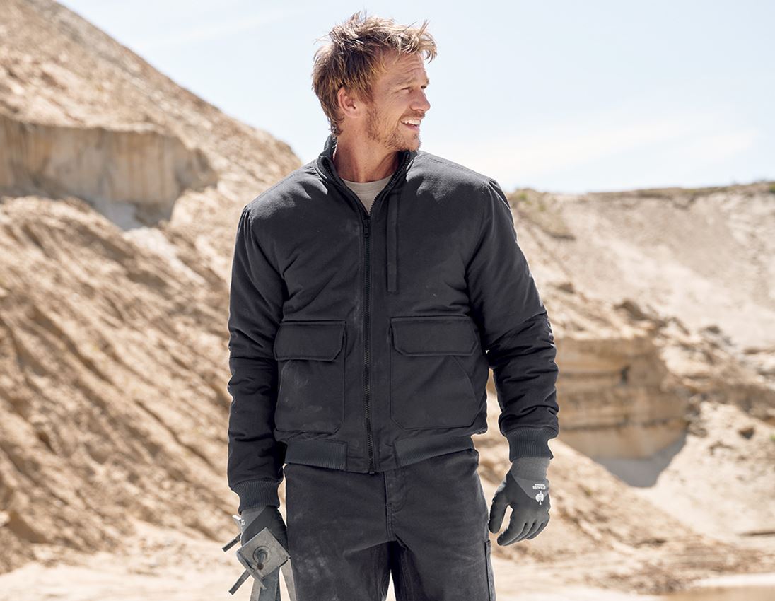 Jacken: Pilotenjacke e.s.iconic + schwarz