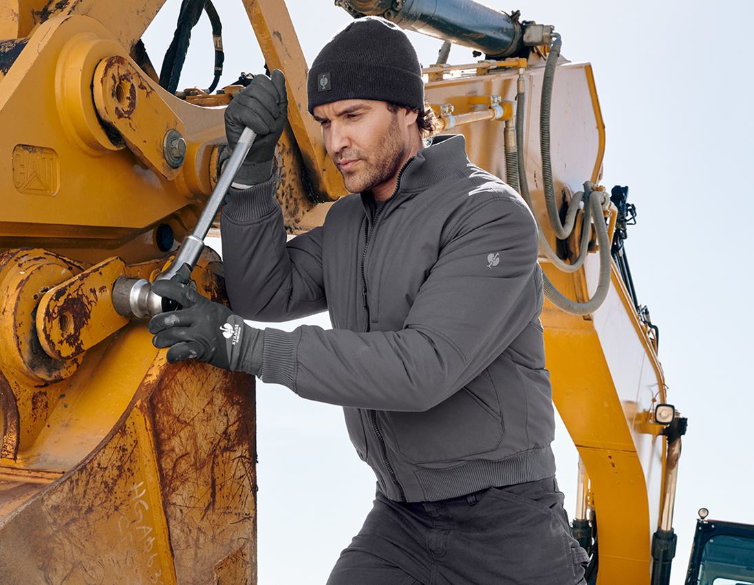 Vestes de travail: Blouson aviateur e.s.iconic + gris carbone