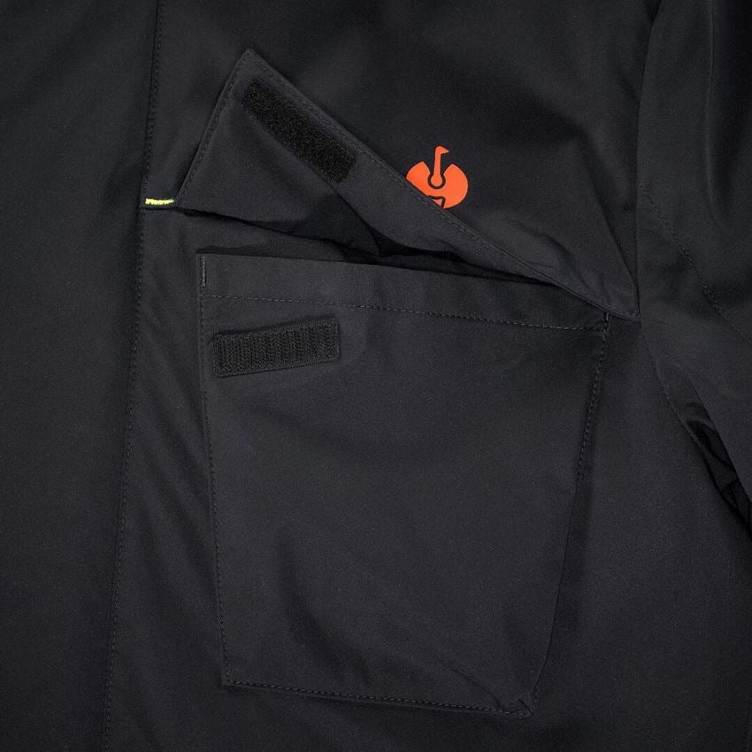 Vêtements: Veste d'hiver e.s.trail + noir/anthracite/orange fluo/jaune fluo 2