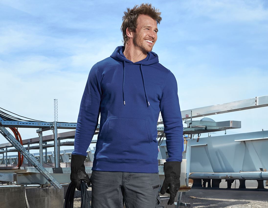 Vêtements: KIT : Veste softsh. e.s.motion 2020+pull à capuche + bleu royal/rouge vif