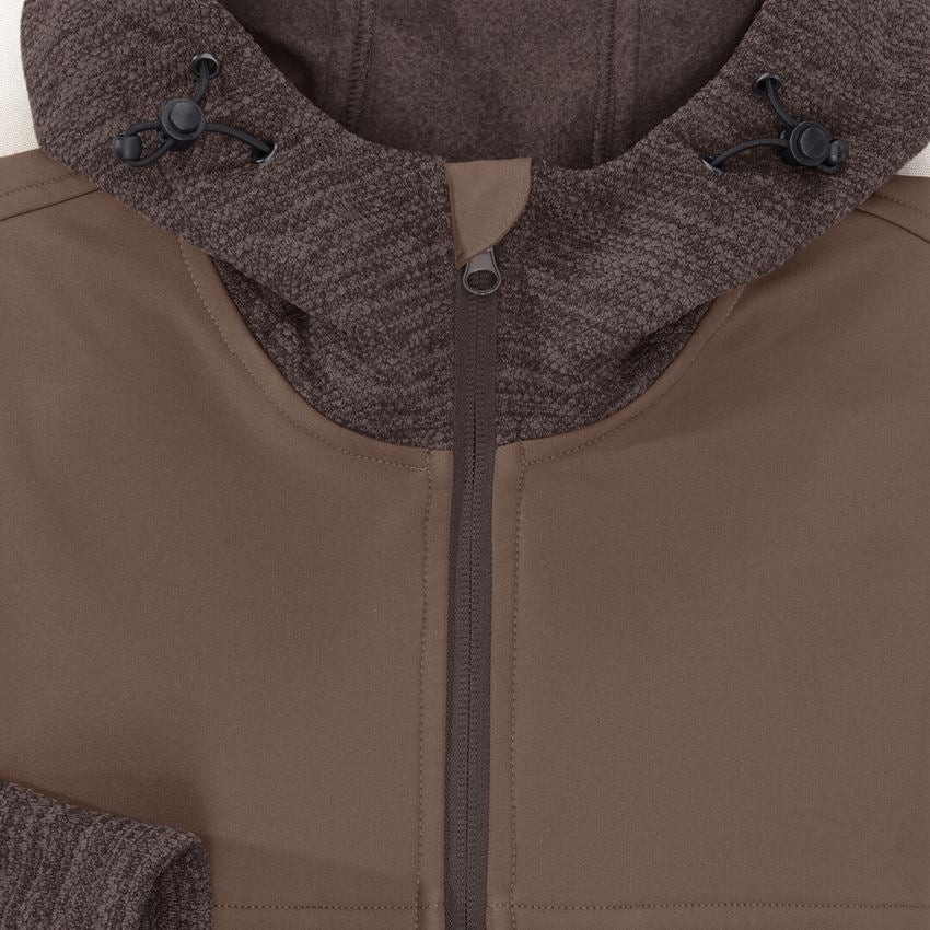 Vestes de travail: e.s. Veste hybride + noisette/marron 2