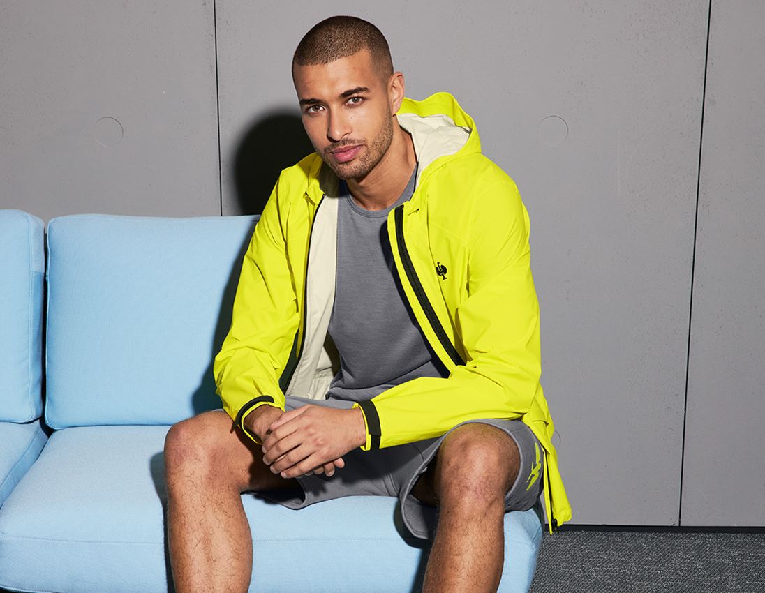 Jacken: Windbreaker light-pack e.s.trail + acidgelb/schwarz 2