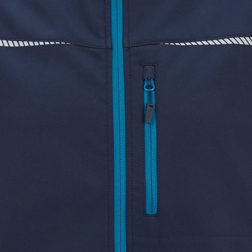 Westen: Softshell Weste e.s.motion 2020 + dunkelblau/atoll 2