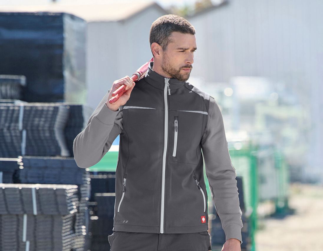 Thèmes: Gilet softshell e.s.motion 2020 + anthracite/platine