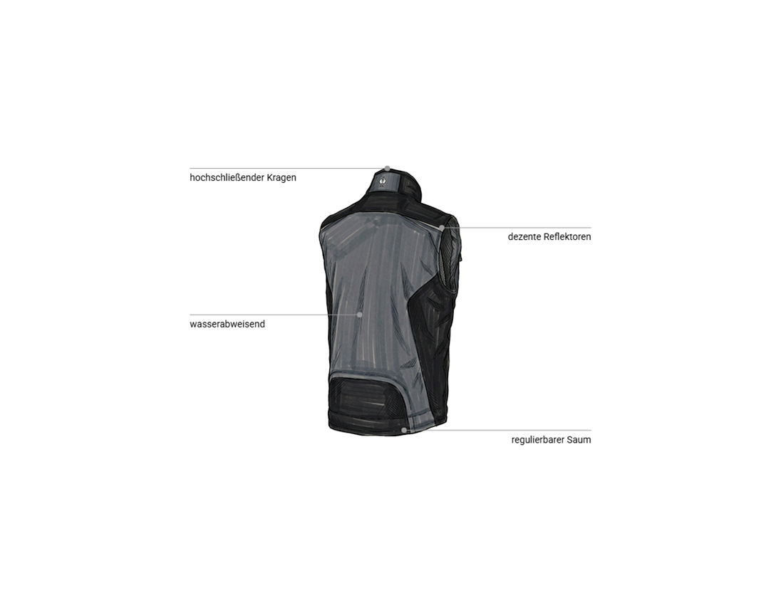 Kfz-Mechatroniker: Softshellweste e.s.motion + grau/schwarz 2