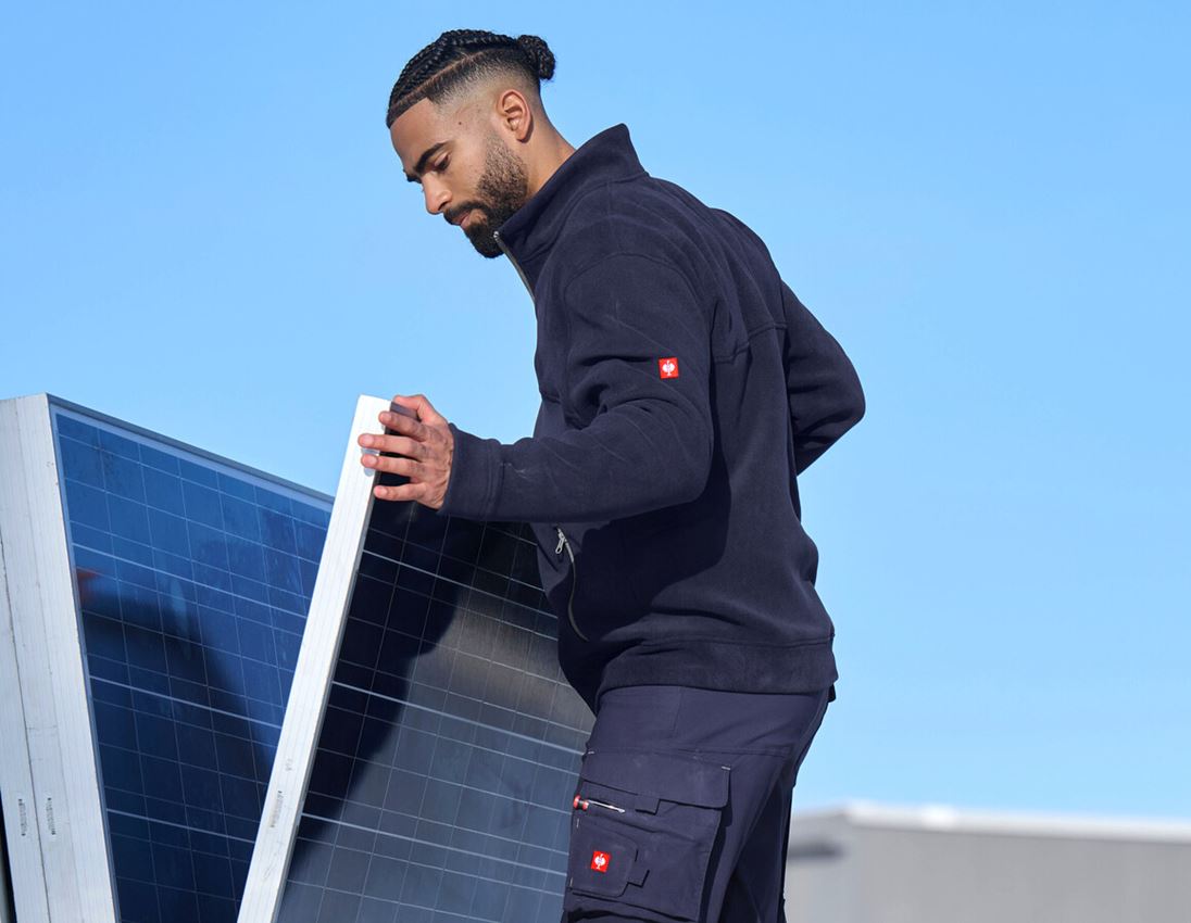 Vestes de travail: Veste double climafoam e.s.line.core + bleu foncé/platine 1