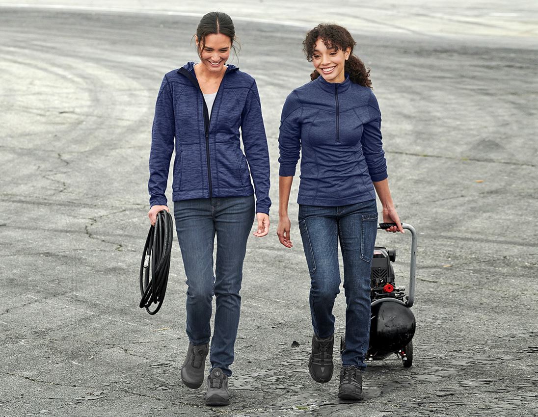 Pantalons de travail: e.s. Jeans à 7 poches, femmes + stonewashed 3