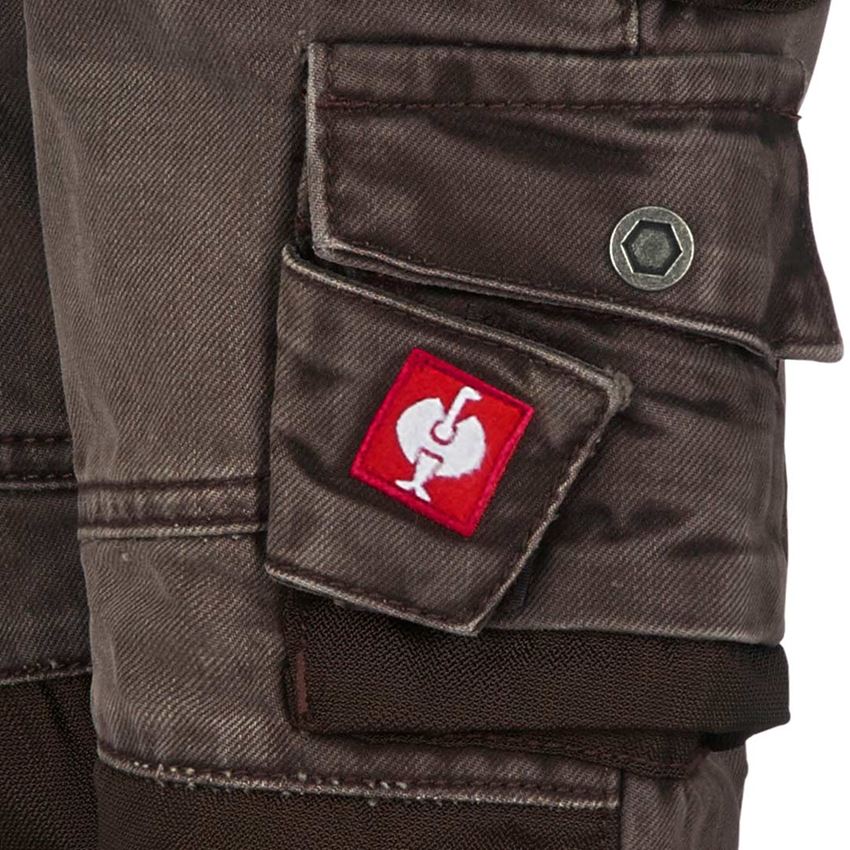 Pantalons: Jeans e.s.motion denim, enfants + marron 2