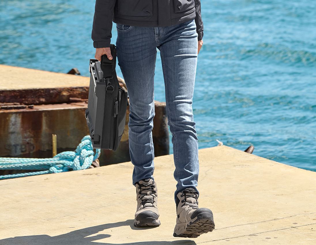 Pantalons de travail: e.s. Jeans stretch à 5 poches, femmes + mediumwashed