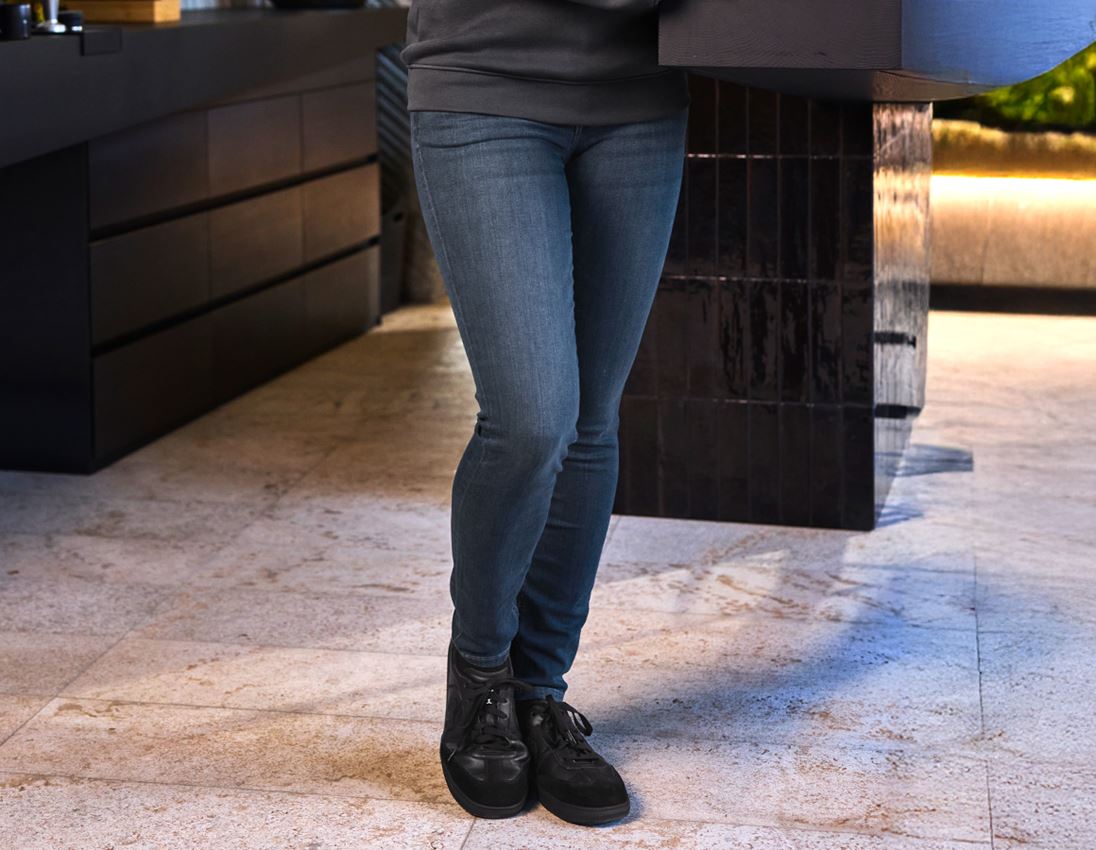 Pantalons de travail: e.s. Jeans stretch à 5 poches, femmes + mediumwashed 5