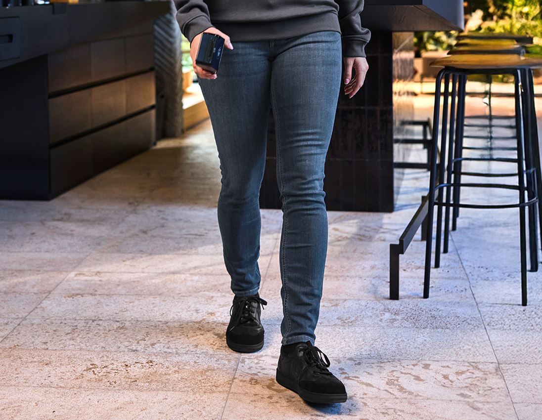 Pantalons de travail: e.s. Jeans stretch à 5 poches, femmes + mediumwashed 4