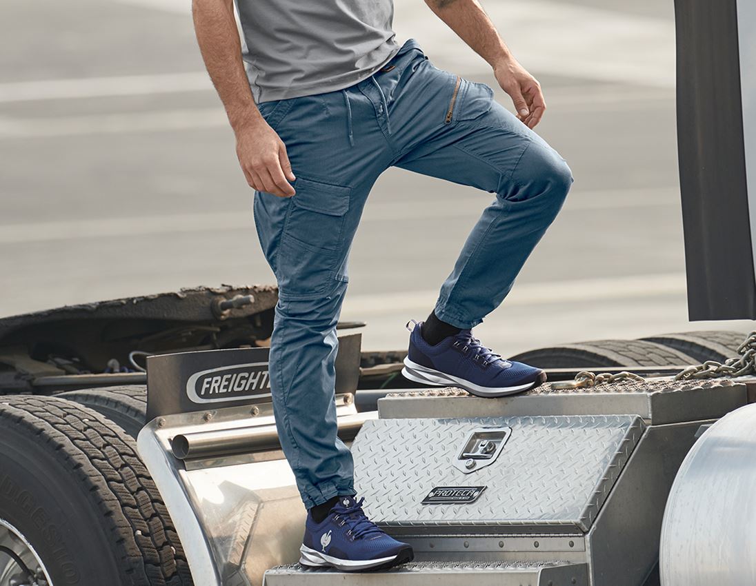 Pantalons de travail: Pantalon Cargo e.s. ventura vintage + bleu fer