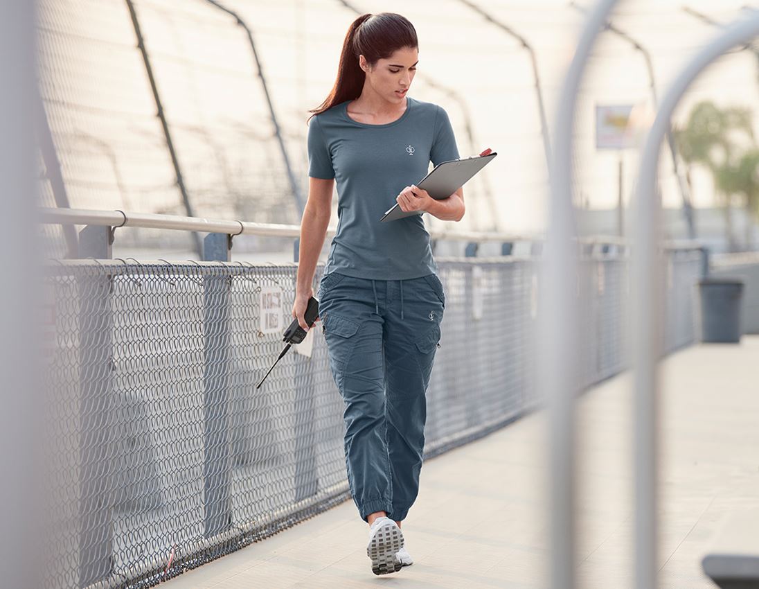 Thèmes: Pantalon Cargo e.s. ventura vintage, femmes + bleu fer 1