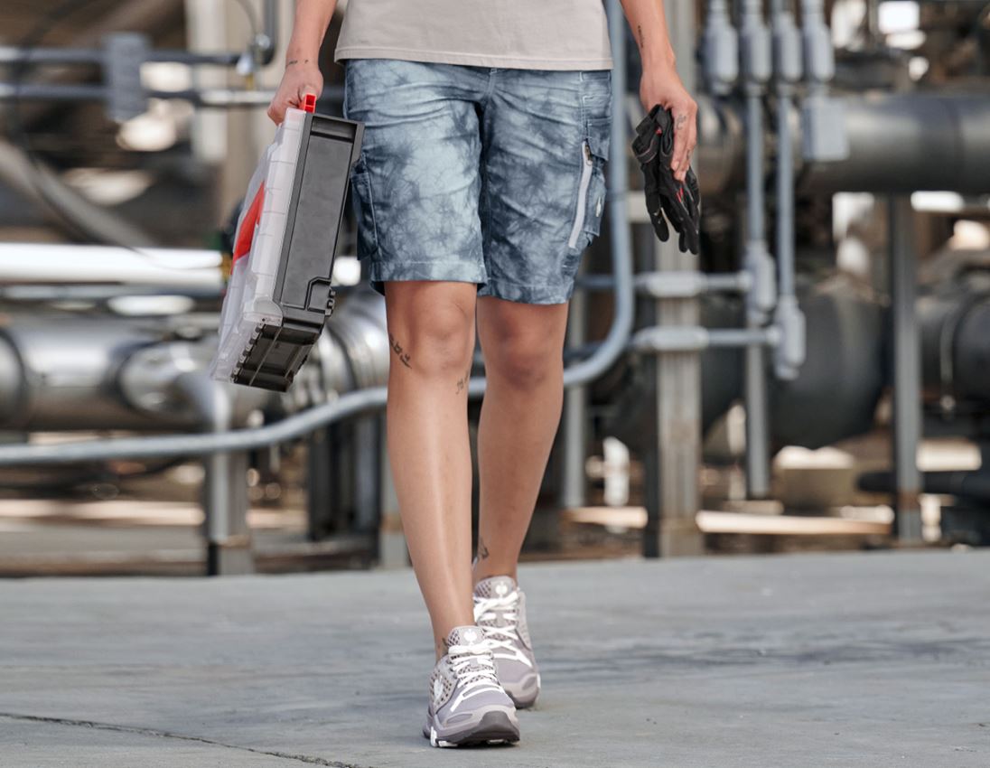 Hosen: Cargoshort e.s.motion ten Sommer, Damen + rauchblau vintage