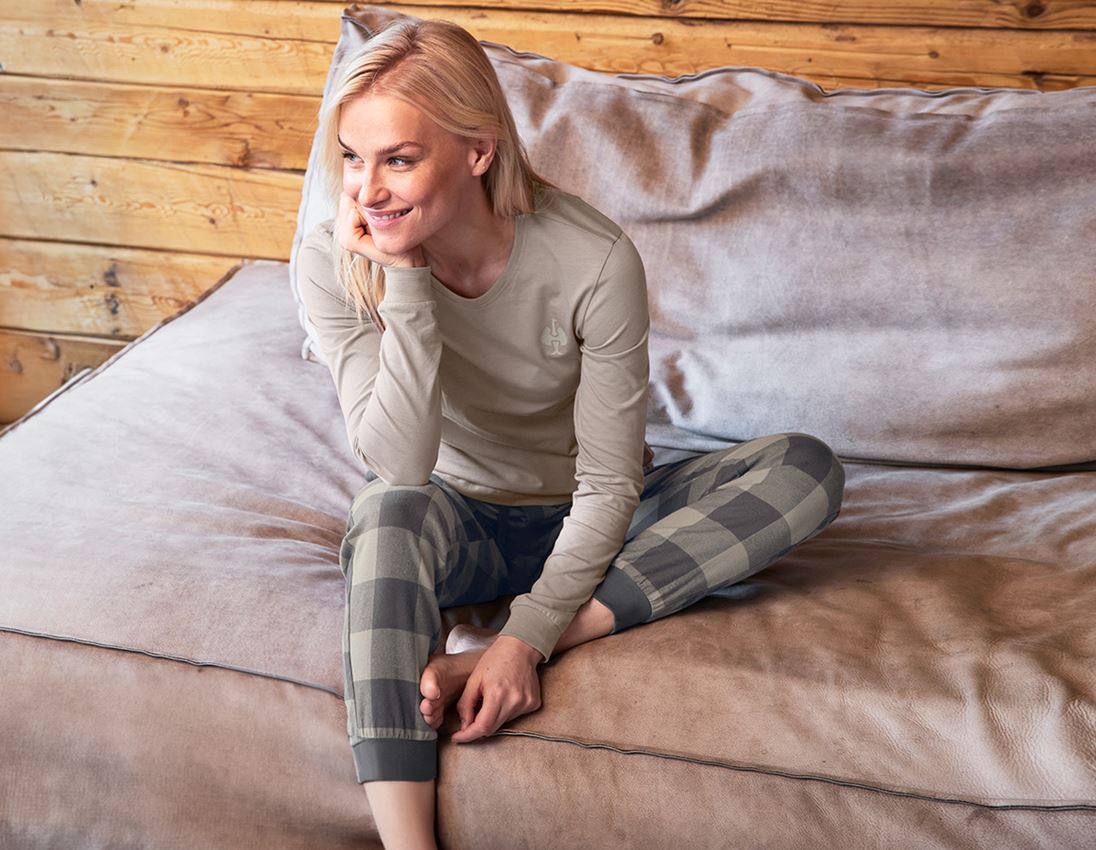 Accessoires: e.s. Pyjama Hose, Damen + delphingrau/carbongrau 2