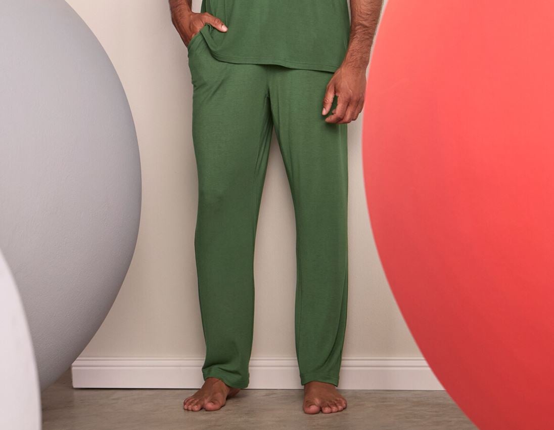 Vêtements: e.s. Pantalon de pyjama modal + vert nordique