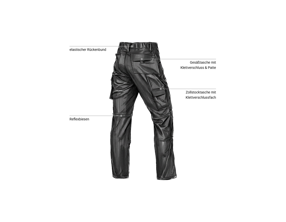 Themen: Bundhose e.s.line.core + schwarz/platin 2