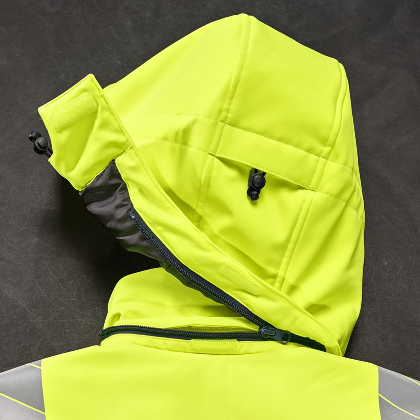 Arbeitsjacken: Warnschutz Winter Softshelljacke e.s.line.core + warngelb/dunkelblau 2