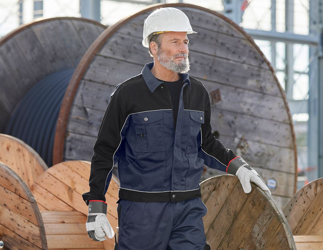 Vestes de travail: Veste de travail e.s.image + bleu foncé/noir