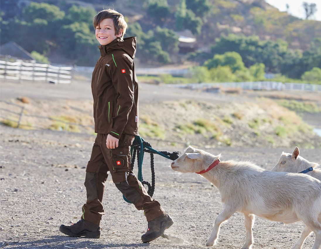 Hosen: Bundhose e.s.motion 2020, Kinder + kastanie/seegrün 1