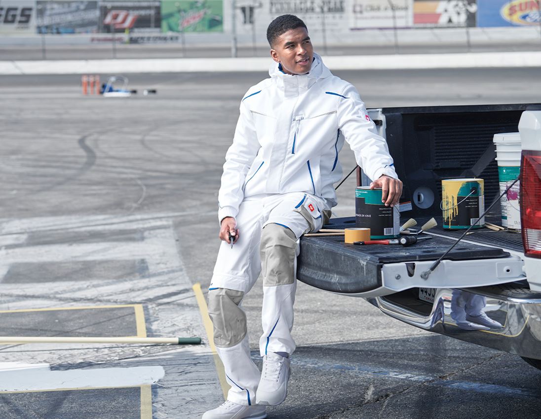 Themen: Bundhose e.s.motion 2020 Winter, Herren + weiß/enzianblau 2