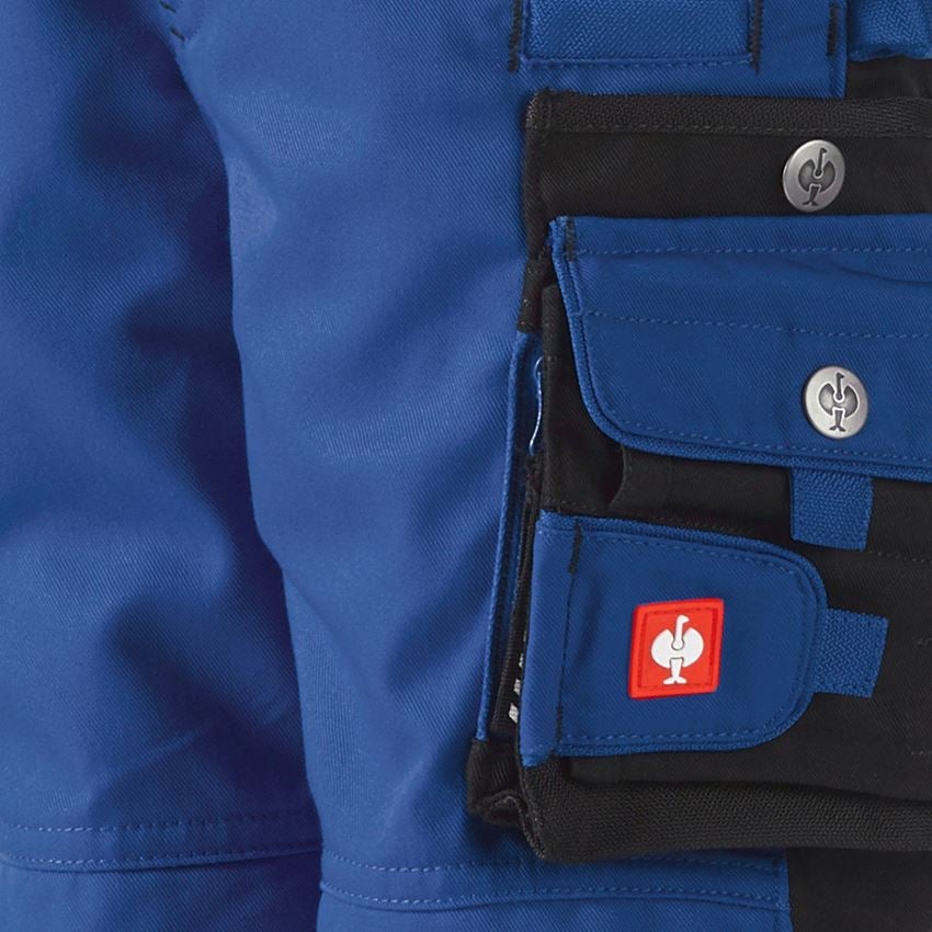 Pantalons: Enfants, pantalon à taille élastique e.s.motion + bleu royal/noir 2
