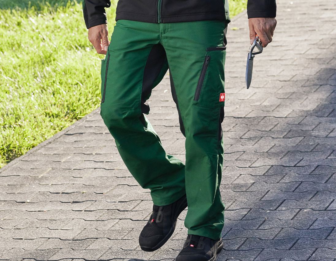 Galabau / Forst- und Landwirtschaft: Bundhose e.s.vision, Herren + grün/schwarz