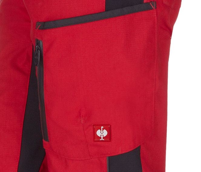Pantalons de travail: Pantalon d'hiver pour femmes e.s.vision + rouge/noir 2