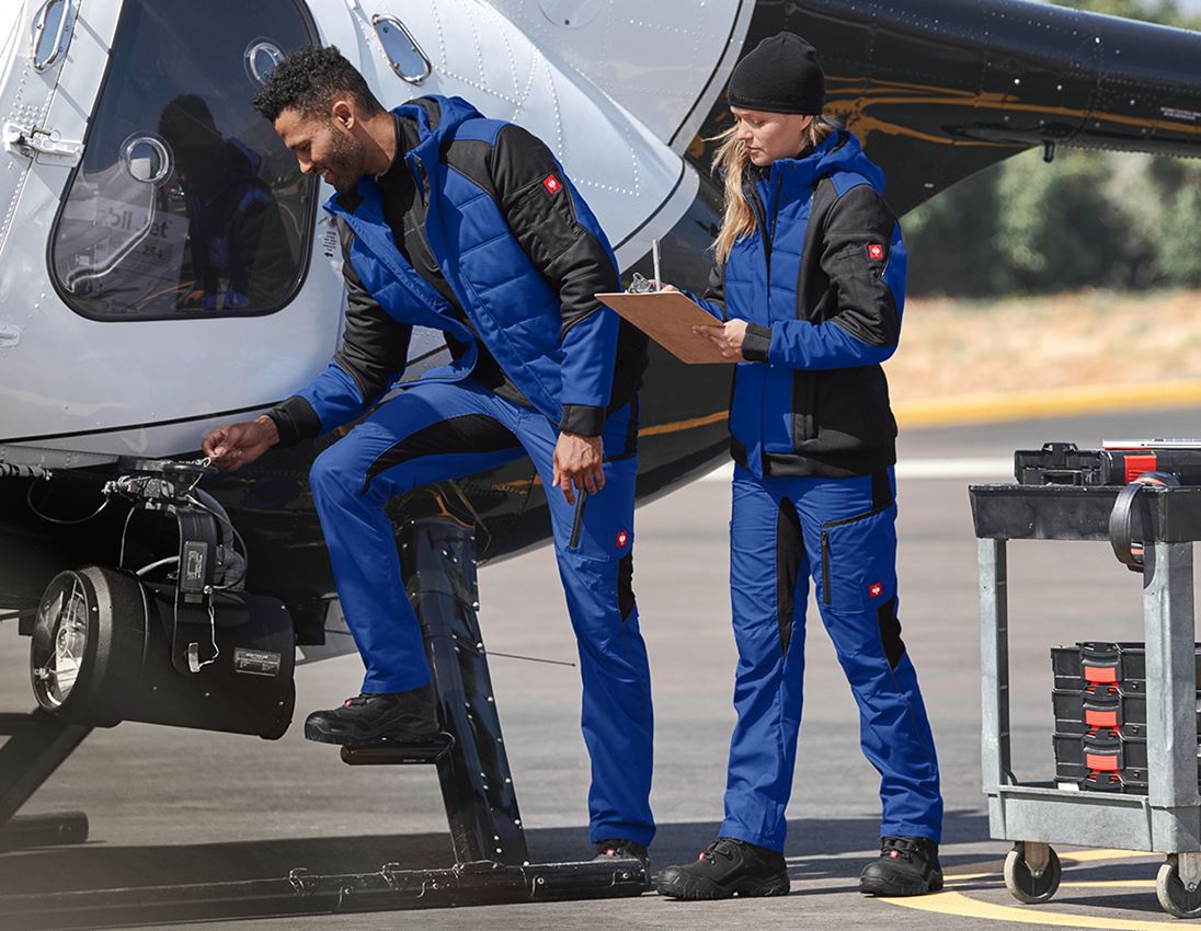 Pantalons de travail: Pantalon d'hiver pour femmes e.s.vision + bleu royal/noir 2