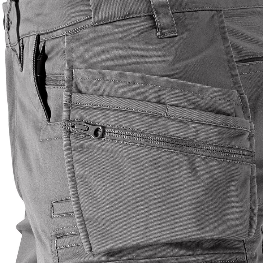 Horti-/ Sylvi-/ Agriculture: Pantalon à taille élast. e.s.motion ten tool-pouch + granit 2